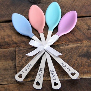 Personalized Baby Spoons - Baby Girl Spoons - Baby Boy Gift - Shower Gift - Gift for Girl - Gift for Boy - Set of two or four