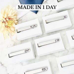 Tie Clip Groomsmen Tie Clip Custom Tie Clip Man Tie Clip Father of The Bride Gift Tie Bar Groomsmen Gift Wedding Tie Bar Personalized Tie Ba