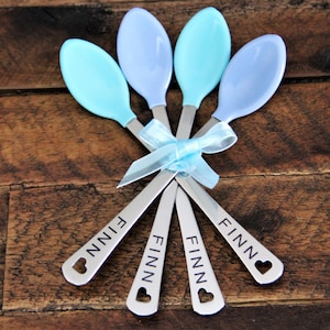 Personalized Baby Girl Spoons Personalized Baby Gifts for Girls Baby Girl Gift Personalized Baby Spoons Baby Girl Set of 2 or 4 image 6