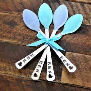 Personalized Baby Girl Spoons Personalized Baby Gifts for Girls Baby Girl Gift Personalized Baby Spoons Baby Girl Set of 2 or 4 image 7