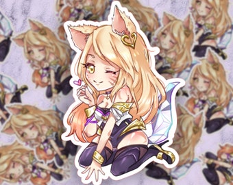 KDA PopStars Ahri Easy Peel Diecut Sticker