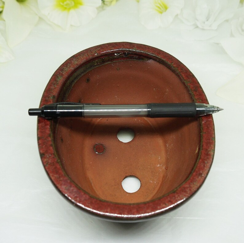 Bonsai; Dish Garden; Ceramic Planter; Approx 6L x 5w x 2.5h; Earthy Glaze; FREE SHIPPING !!!