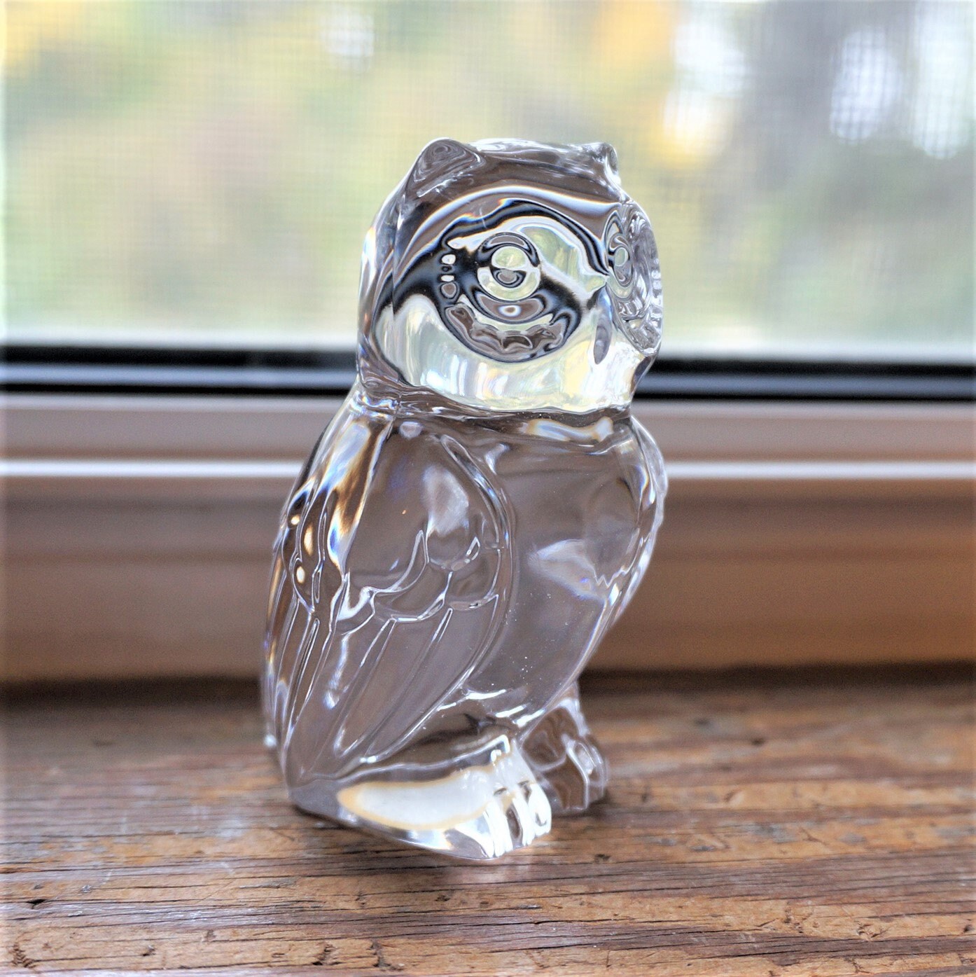 Owl Figurine 24 lead Crystal Approx. 2 x 3.5 Inches Etsy