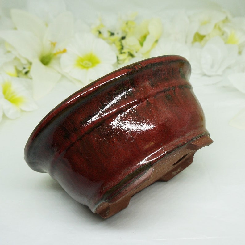Bonsai; Dish Garden; Ceramic Planter; Approx 6L x 5w x 2.5h; Earthy Glaze; FREE SHIPPING !!!