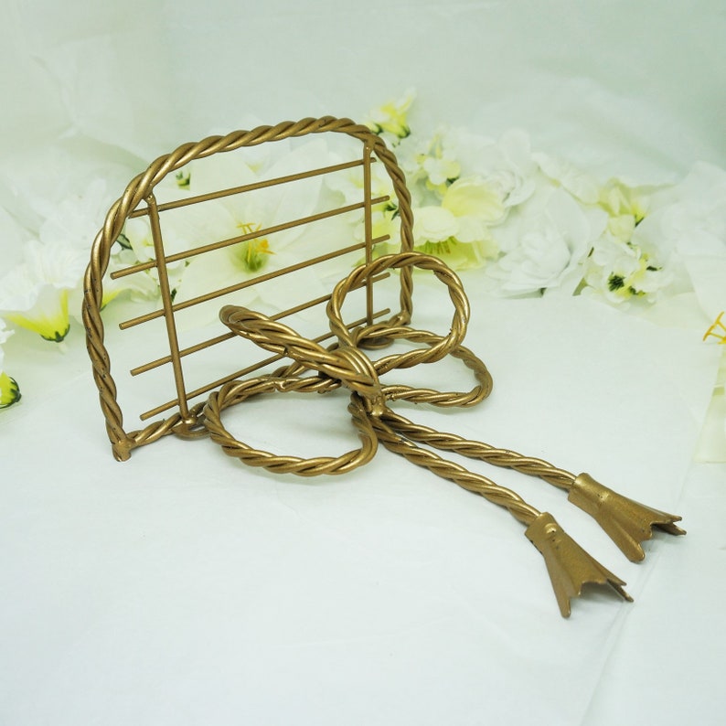 Small Metal Wall Shelf Antique Brass Finish Sturdy Etsy