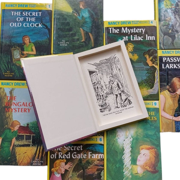 Nancy Drew Mini Hollow Book Safe | Hollowed Out Book | Book Box | Secret Book Box | Gift Box | Stash Box | Diversion Secret Money Box