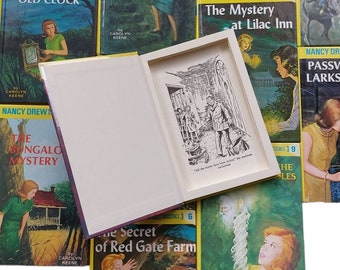 Nancy Drew Mini Hollow Book Safe | Hollowed Out Book | Book Box | Secret Book Box | Gift Box | Stash Box | Diversion Secret Money Box