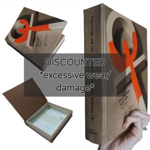 DISCOUNTED Hollow Book Safe Box Psychology and Life Text | Deep Hollowed Out Book | Vintage Hollow Book | Hollowed Book Box Hidden Storage