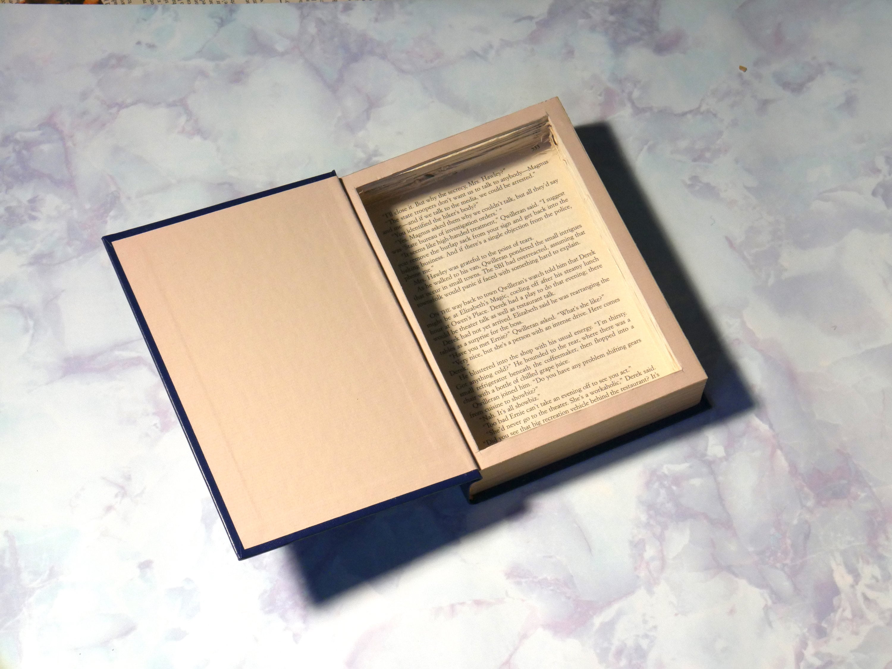 Blue Hollow Book Safe | Book Safe| Hollowed Out Book | Book Box | Sec…