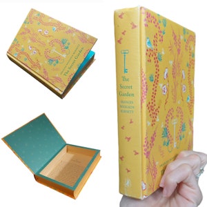 Secret Garden Hollow Book Safe | Classic Book Safe Hollowed Out Book | Book Box | Secret Money Stash Book Box | Secret Hidden Compartment