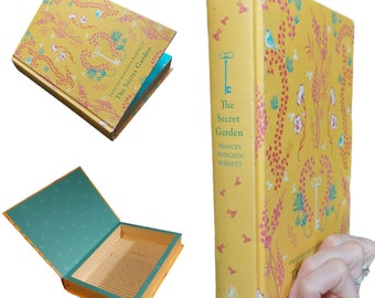 Secret Garden Hollow Book Safe | Classic Book Safe Hollowed Out Book | Book Box | Secret Money Stash Book Box | Secret Hidden Compartment