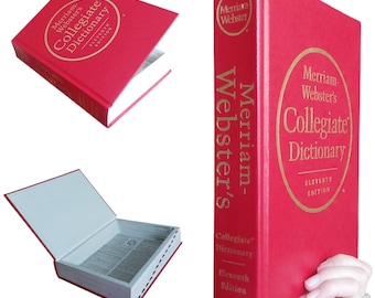 Large Webster's Dictionary Deep Hollow Book Safe | Hollowed Out Book | Secret Storage Book Box | Stash Box | Secret Compartment False Book