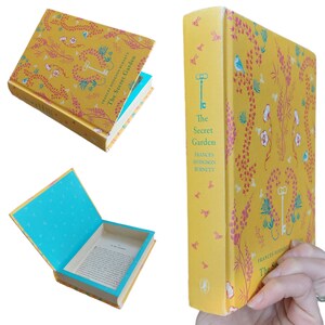 Secret Garden Hollow Book Safe | Classic Book Safe Hollowed Out Book | Book Box | Secret Money Stash Book Box | Secret Hidden Compartment