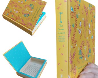 Secret Garden Hollow Book Safe | Classic Book Safe Hollowed Out Book | Book Box | Secret Money Stash Book Box | Secret Hidden Compartment