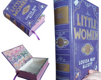 Little Women Classic Hollow Book Safe | Classic Book Safe Hollowed Out Book | Book Box | Secret Money Stash Book | Secret Hidden Card Box