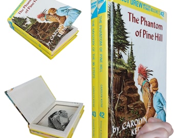 IMPERFECT Nancy Drew Stacked Hollow Book Safe | Hollowed Out Book Box | Secret Book Box | Gift Box | Stash Box | Diversion Secret Money Box