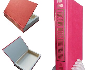 Modern Fiction Hollow Book Safe | Hollow Book Keepsake | Classic Literature Hollow Book Safe | Hollowed Out Book Lovers Upcycled Book  Box