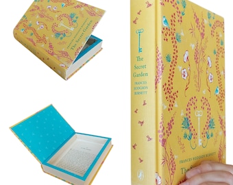 Secret Garden Hollow Book Safe | Classic Book Safe Hollowed Out Book | Book Box | Secret Money Stash Book Box | Secret Hidden Compartment