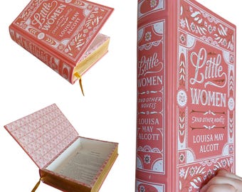 Little Women Hollow Book Box | Hollow Book Keepsake | Classic Literature Hollow Book Safe | Hollowed Out Book Louisa May Alcott Collectible