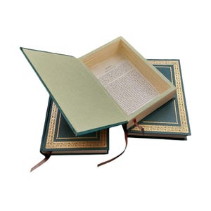Charles Dickens Hollow Book Keepsake | Classic Literature Hollow Book Safe | Hollowed Out Book Lovers Vintage Box | Secret Storage Gift |