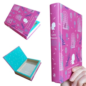 Hollow Book Safe A Little Princess | Classic Book Safe Hollowed Out Book | Book Box | Secret Money Stash Book | Secret Hidden Gift Card Box