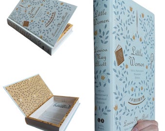 Little Women Classic Hollow Book Safe | Classic Book Safe Hollowed Out Book | Book Box | Secret Money Stash Book | Secret Hidden Card Box