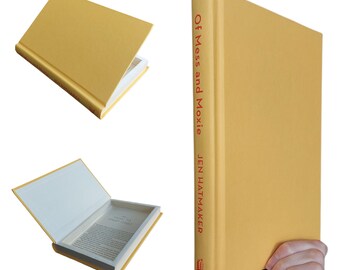 Mess and Moxie Hollow Book Safe | Hollowed Out Book | Yellow Book Box | Secret Stash Book Box Diversion | Secret Storage Compartment Decor