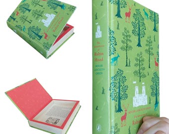 Robin Hood Hollow Book Safe | Classic Book Safe Hollowed Out Book | Book Box | Secret Money Stash Book | Secret Hidden Compartment Puffin