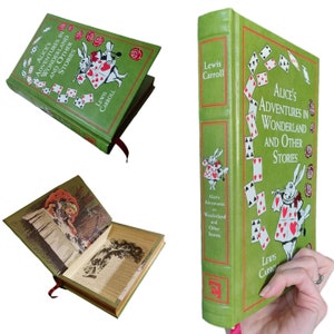 Alice's Adventures in Wonderland Hollow Book Safe | Classic Book Safe Hollowed Out Book | Book Box | Secret Money Stash | Canterbury Classic