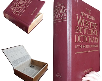 Extra Large Deep Hollow Book Safe | Fake Encyclopedia | Hollowed Out Book | Secret Book Box | Stash Diversion | Secret Compartment Vintage