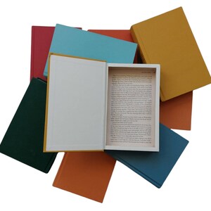 Colorful Hollow Book Box Safe | Book Safe | Hollowed Out Book | Book Box | Gift Box | Stash Box | Upcycled Book| Secret Compartment