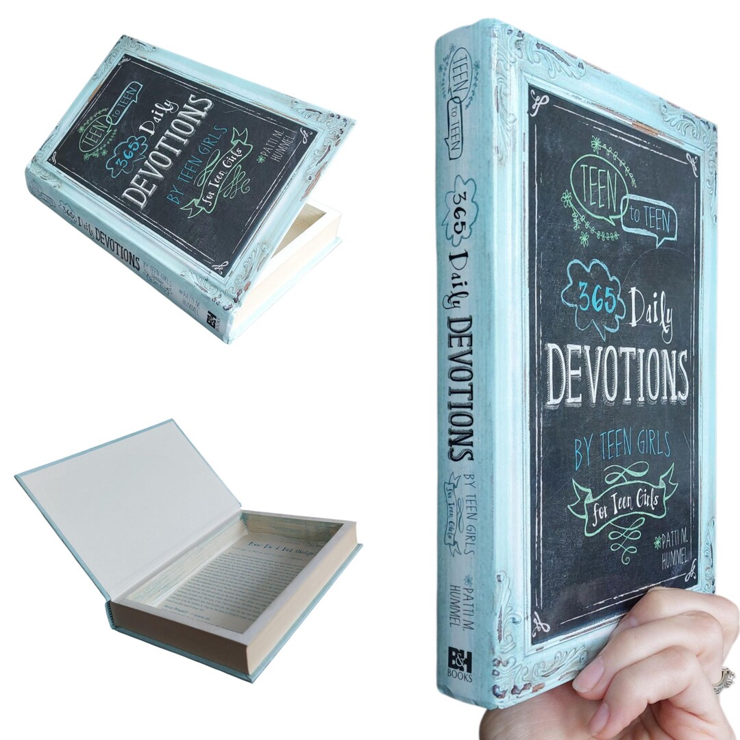 Teen Girls Daily Devotions Hollow Book Safe Hollowed Out Book teen-girls-daily-devotions-hollow-book-safe-hollowed-out-book