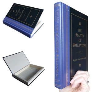Master of Ballantrae Hollow Book Safe | Hollow Book Keepsake Gift | Classic Literature Hollow Book | Hollowed Out Book Vintage Alt Gift Box