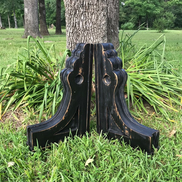 Corbels - pair - "The Hayley" vintage style - handmade - wood