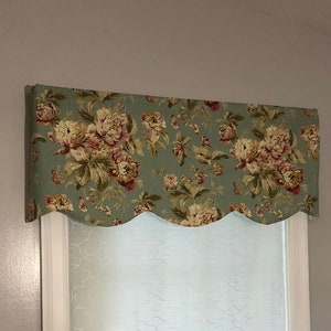 Window Valance Curtains, Kitchen Valance Curtains, Window Valances, Window Topper, Modern Window Valances,Scalloped Valance, Custom Valance
