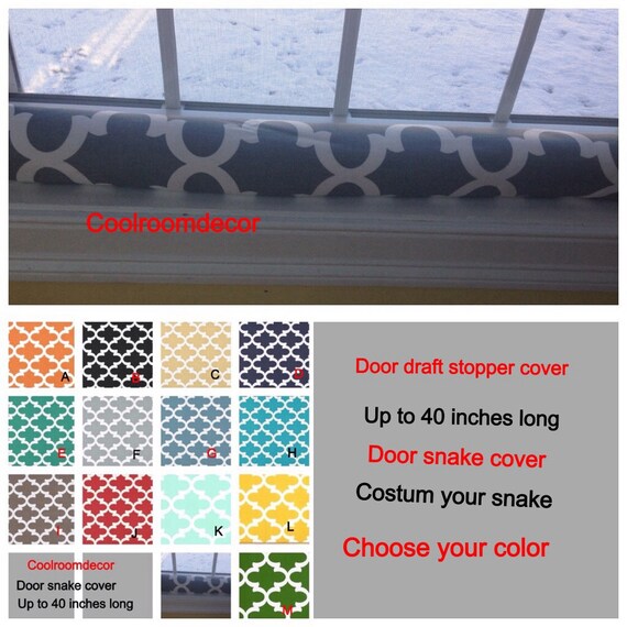 Door Draft Blocker Door Snake Draft Dodger Snake Cover Door Draft Excluder Breezer Blocker Up To 40 Inches Long Draft Stopper Cover