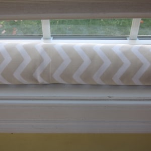 Tan Chevron snake COVER, Door Snake, Door Draft Stopper, Draft Dodger, Window Snake, Draught Excluder, Breeze Catcher, Draft Dodgers, image 1