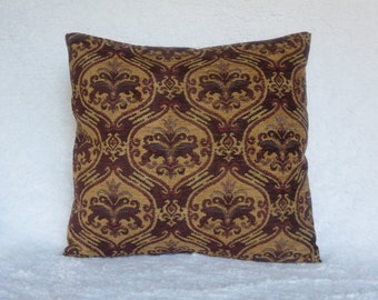 pillow cover, pillow 16x16. 18x18, 20x20, lumbar dark purple  cushion cover,  upholstery  cover, classic pillow, maroon, brown