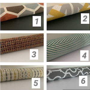 Geometric Door Draft Stopper Cover, Brown, Gray, Orange, Tan, Up to 55 inches (Unfilled)