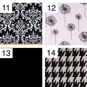 Black and white window valance, lined window valance black and white, decorative valance, lined black and white valance image 6
