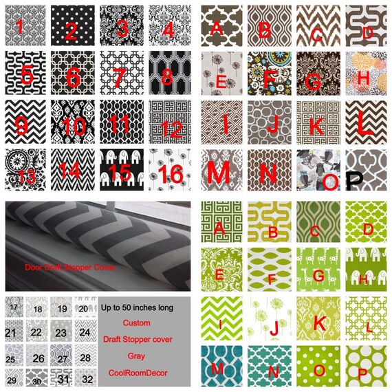Draft Stopper Green Brown Black Gray Door Draft Stopper Cover Door Snake Green Draught Excluder Black Draft Blocker Brown 64 Patterns