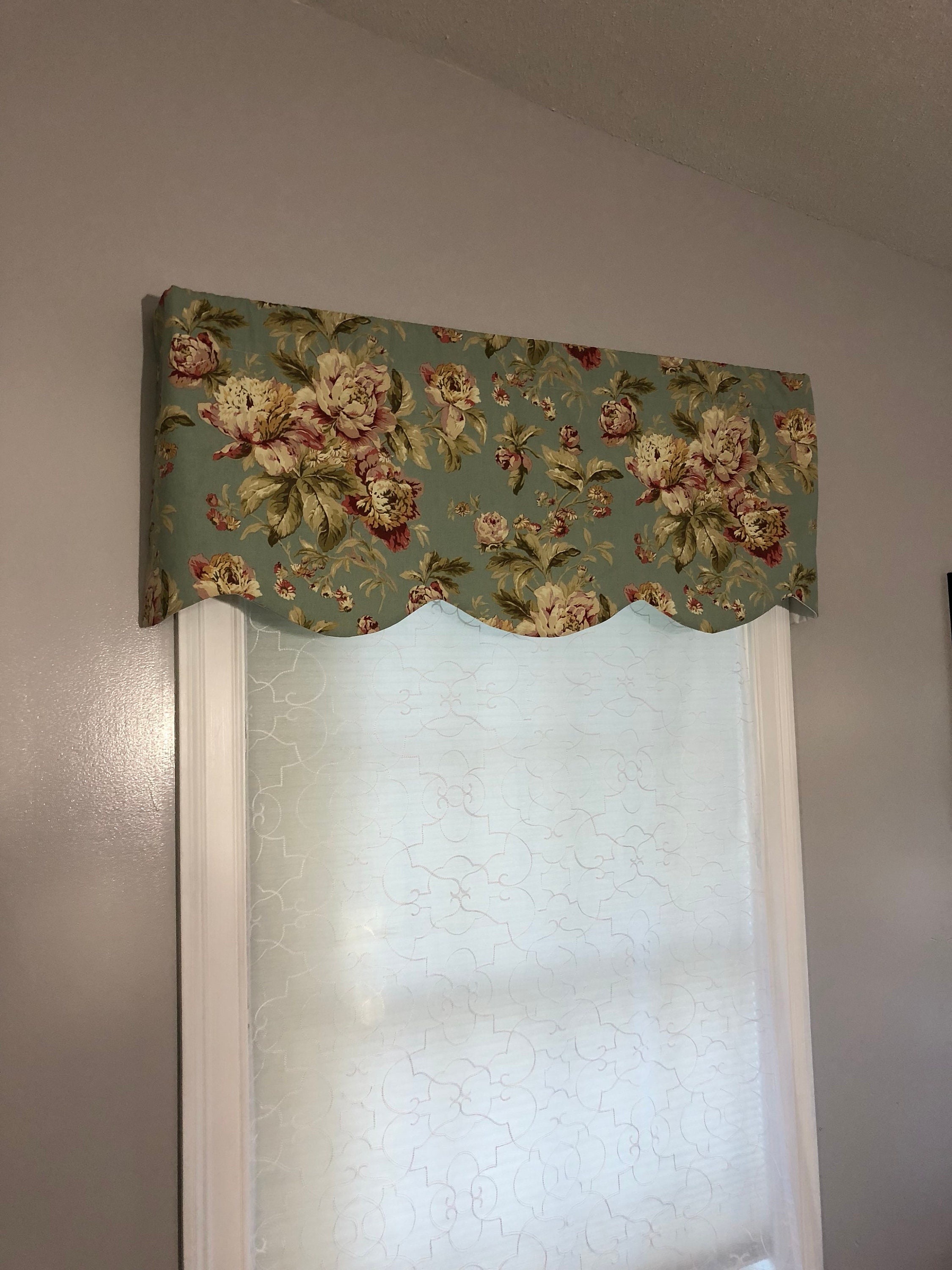Window Valance Curtains Kitchen Valance Curtains Window Etsy