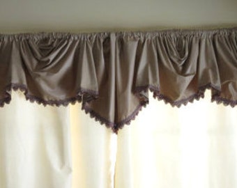 Window valance, sale decorative valance, Australian valance style, window curtain, lined window valance