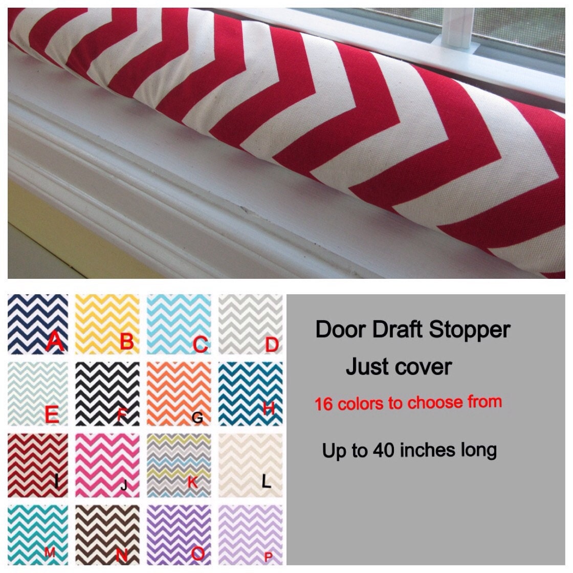 Door or Window Snake Door Draft Stoper Draft Dodger COVER Etsy