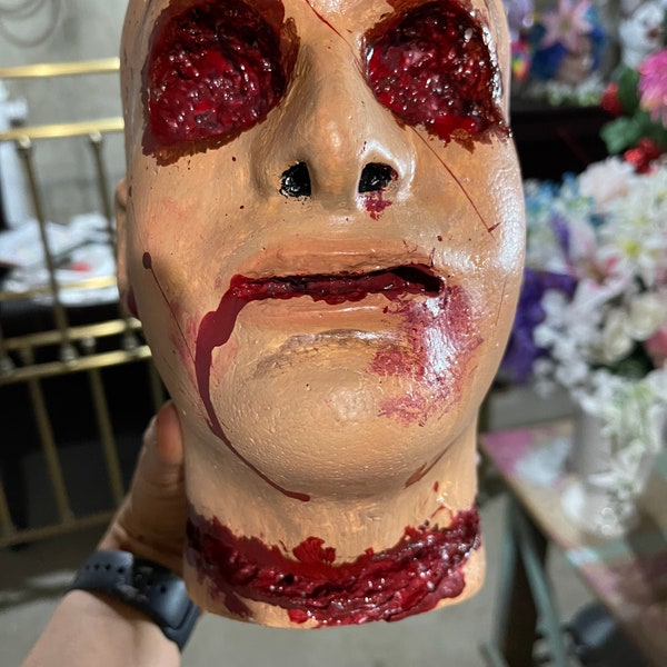Severed Head Halloween Prop Etsy
