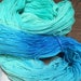OCEAN FADE - Hand Dyed Yarn / Sock Yarn / Indie Dyed Yarn / Fingering / Teal Royal Blue