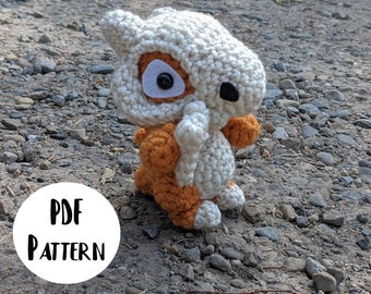 Cubone Pokemon Amigurumi Crochet Pattern