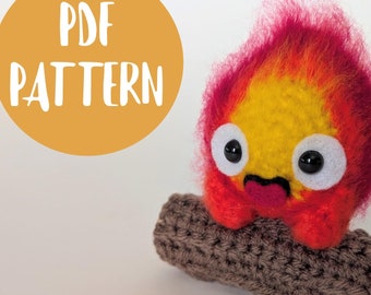 Calcifer Amigurumi Crochet Pattern