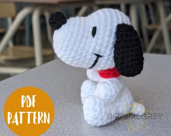 Mini Snoopy Amigurumi Crochet Pattern