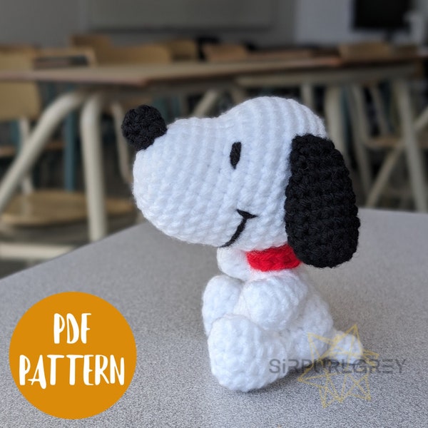 Mini Snoopy Amigurumi Crochet Pattern